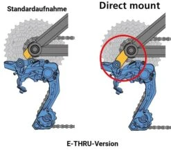Bulls Ausfallende (Schaltauge) Für E-Stream Mit 650Wh-Akku Ab 2018 ST-121 Direct-Mount -Bulls Direct mount 2